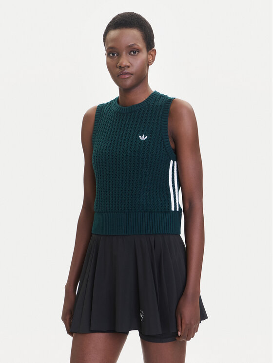 Топ regular fit adicolor JW4993 Adidas, зелёный 
Топ regular fit adicolor JW4993 Adidas, зелёный