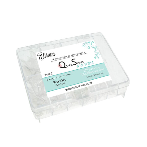 Формы для наращивания ногтей 2, 120 шт./1 упаковка. Elisium Quick shape
Формы для наращивания ногтей 2, 120 шт./1 упаковка. Elisium Quick shape