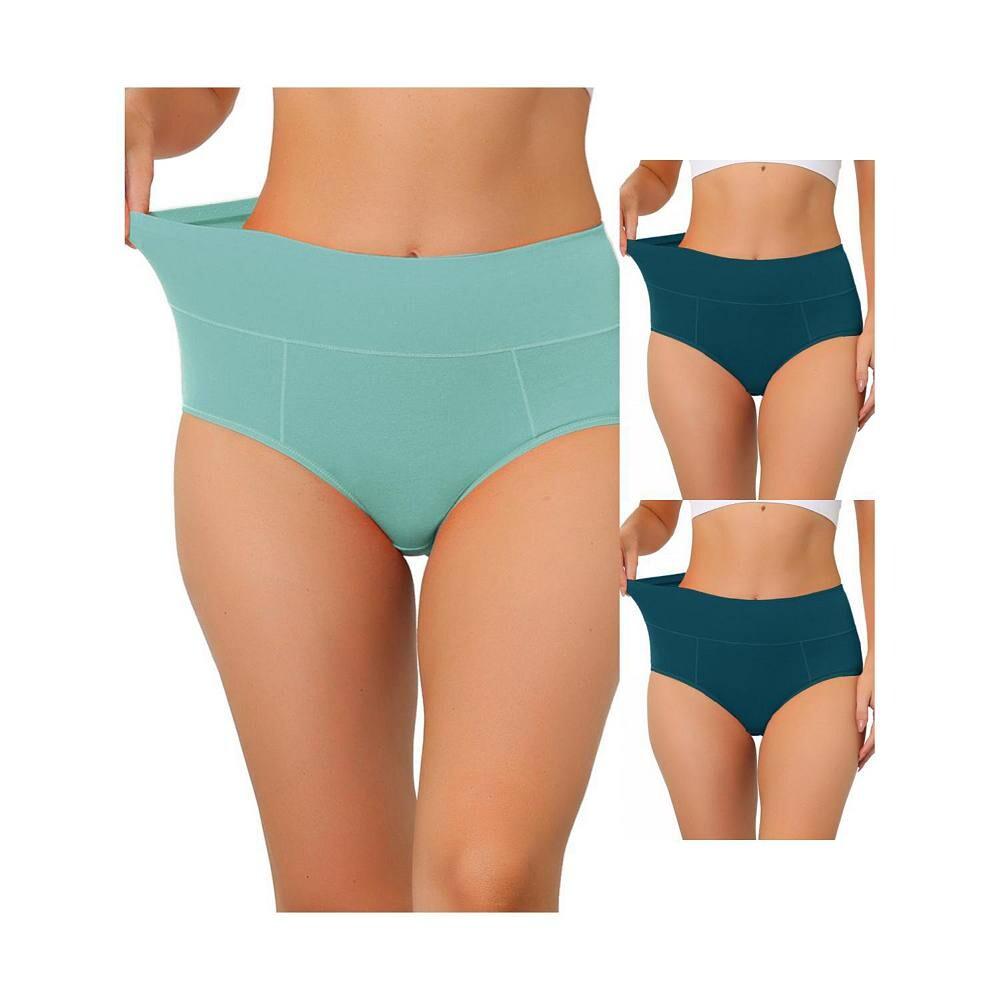 3 упаковки женского хлопкового нижнего белья с завышенной талией (доступны в размерах больших размеров), нижнего белья для контроля живота ALLEGRA K, цвет Blue Macaron Green
3 упаковки женского хлопкового нижнего белья с завышенной талией (доступны в размерах больших размеров), нижнего белья для контроля живота ALLEGRA K, цвет Blue Macaron Green