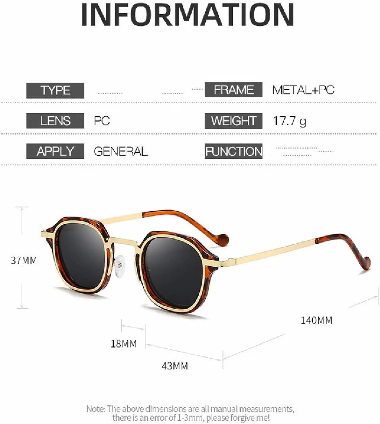 Солнцезащитные очки в стиле ретро-стимпанк, маленькие, для мужчин и женщин, металлическая оправа, защита от УФ-излучения UV400 TKKTLLT, C1hawksbillgoldblack
Солнцезащитные очки в стиле ретро-стимпанк, маленькие, для мужчин и женщин, металлическая оправа, защита от УФ-излучения UV400 TKKTLLT, C1hawksbillgoldblack