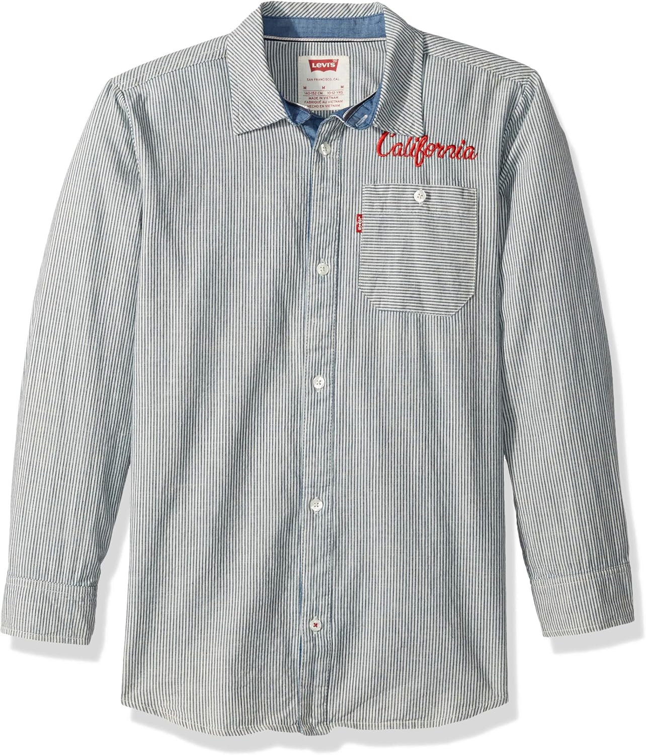 Рубашка Levi's для мальчиков с длинным рукавом и одним карманом на пуговицах, Marshmallow
Рубашка Levi's для мальчиков с длинным рукавом и одним карманом на пуговицах, Marshmallow