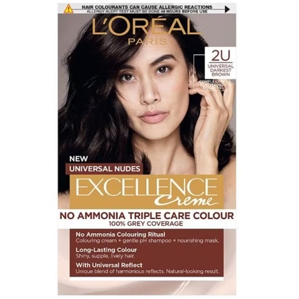 L'Oreal Paris Excellence Creme Universal Nudes 2u Очень темный коричневый цвет волос L'Oréal
L'Oreal Paris Excellence Creme Universal Nudes 2u Очень темный коричневый цвет волос L'Oréal