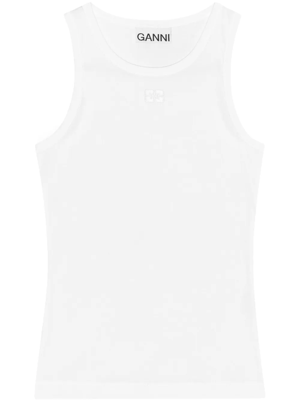 Топ в рубчик GANNI, белый
Топ в рубчик GANNI, белый