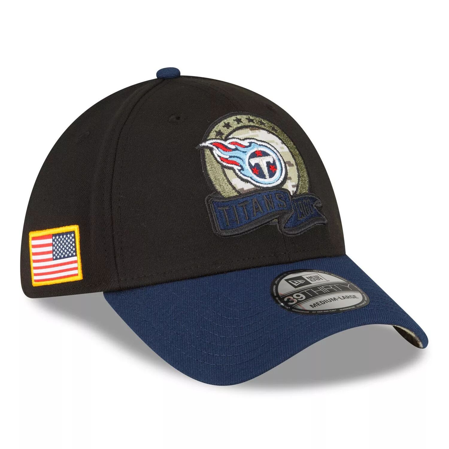 Мужская кепка New Era черного/темно-синего цвета Tennessee Titans 2022 Salute To Service 39THIRTY Flex Hat
Мужская кепка New Era черного/темно-синего цвета Tennessee Titans 2022 Salute To Service 39THIRTY Flex Hat