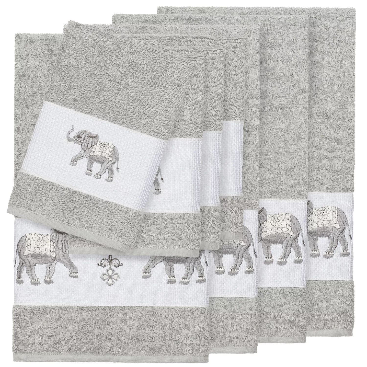 Linum Home Textiles Набор банных полотенец Quinn из 8 предметов из турецкого хлопка с украшением, светло-серый
Linum Home Textiles Набор банных полотенец Quinn из 8 предметов из турецкого хлопка с украшением, светло-серый