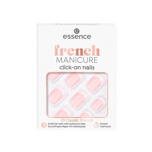 Искусственные ногти Uñas Artificiales Click-On French Manicure Essence, 1
Искусственные ногти Uñas Artificiales Click-On French Manicure Essence, 1