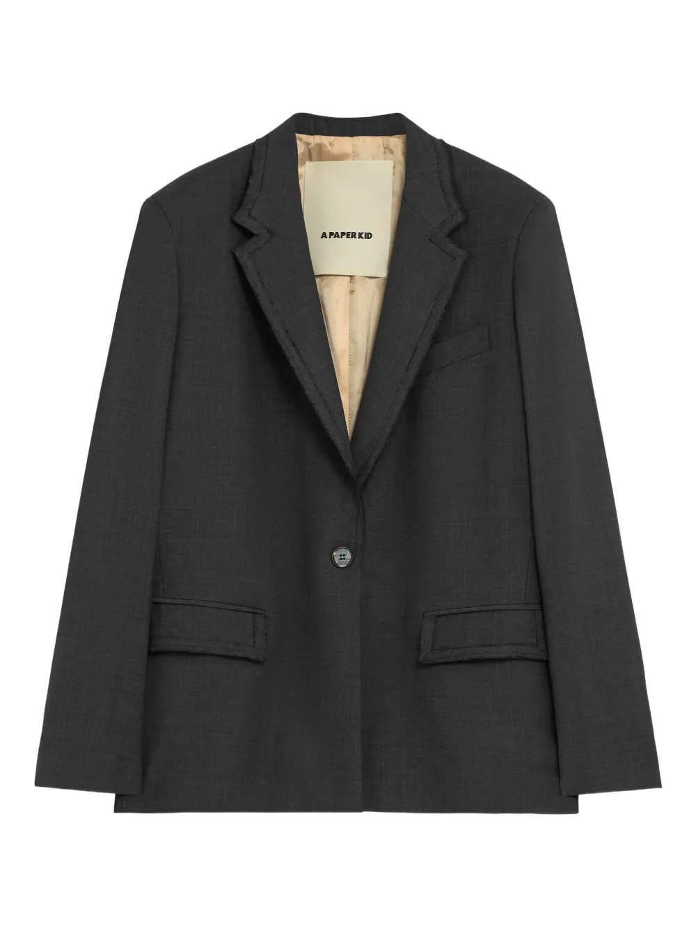 Блейзер с заостренными лацканами A Paper Kid, серый
Блейзер с заостренными лацканами A Paper Kid, серый