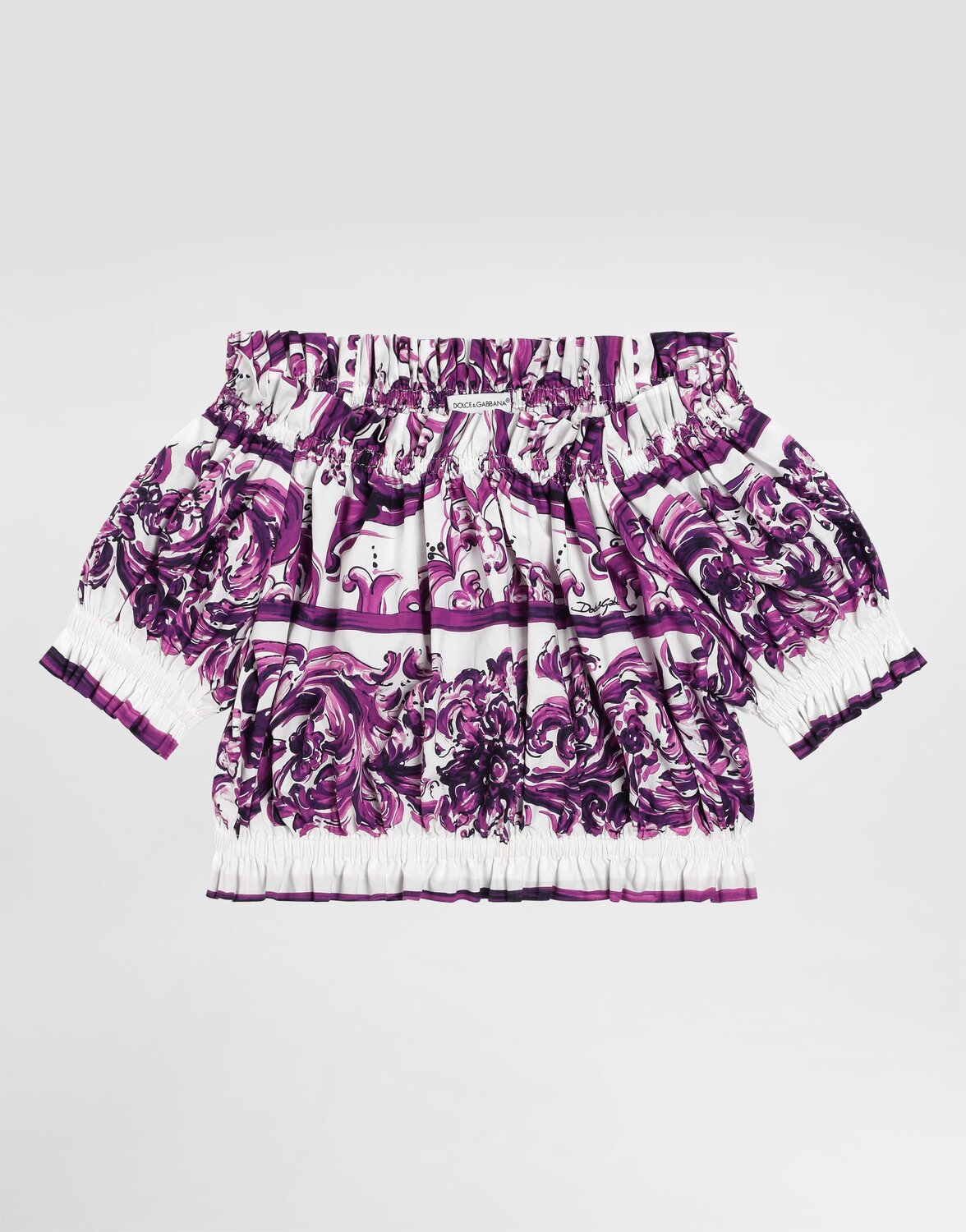 Топ из поплина с принтом майолика Dolce&Gabbana, мультиколор
Топ из поплина с принтом майолика Dolce&Gabbana, мультиколор