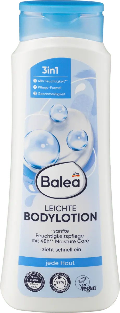 легкий лосьон для тела 400мл Balea
легкий лосьон для тела 400мл Balea