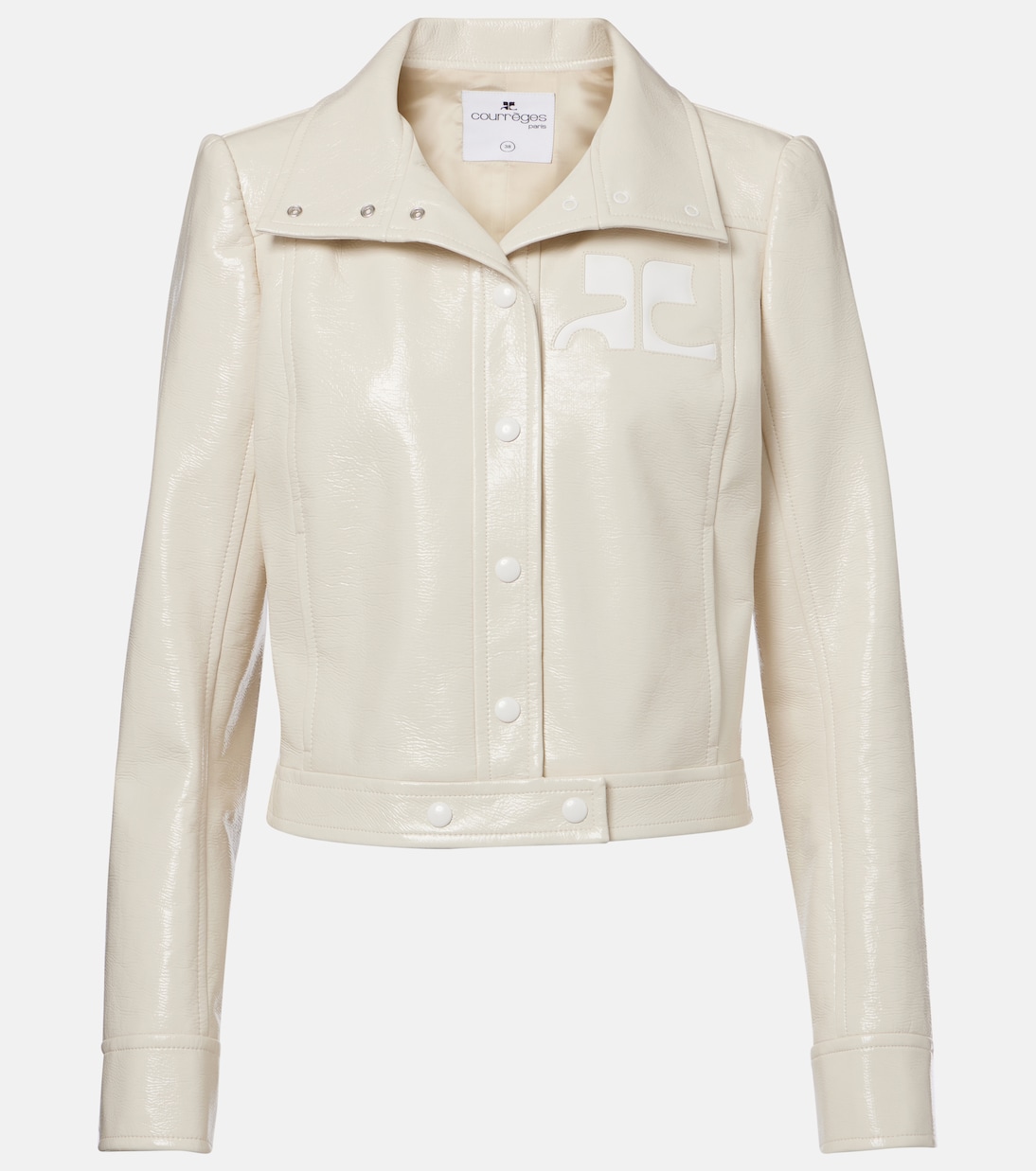 Куртка из искусственной кожи с логотипом Courrèges, белый
Куртка из искусственной кожи с логотипом Courrèges, белый