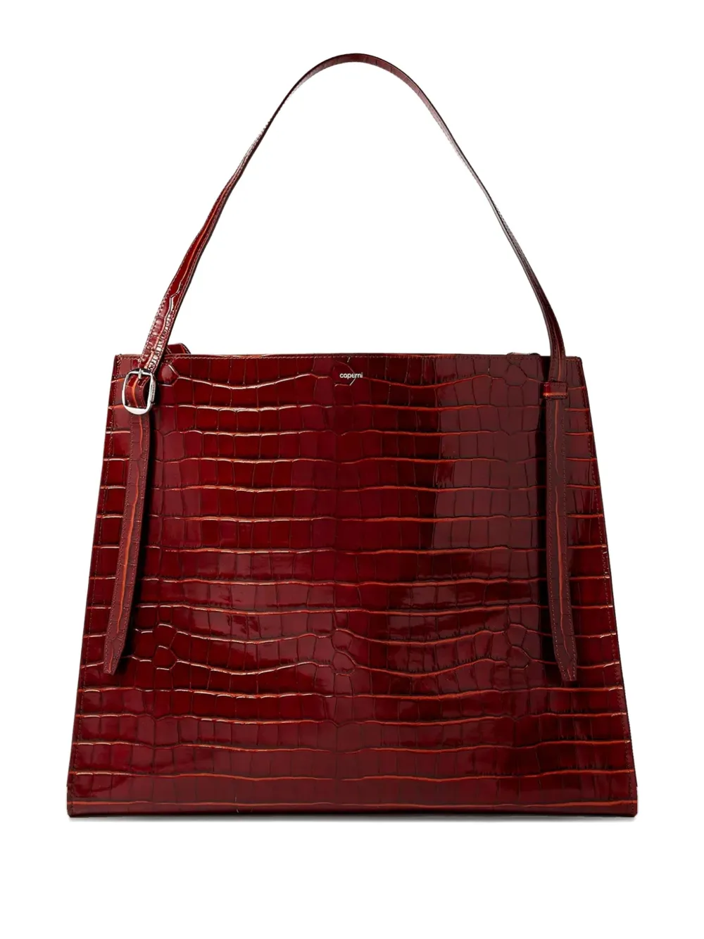 Сумка-тоут Belt с тиснением под кожу крокодила COPERNI, коричневый
Сумка-тоут Belt с тиснением под кожу крокодила COPERNI, коричневый