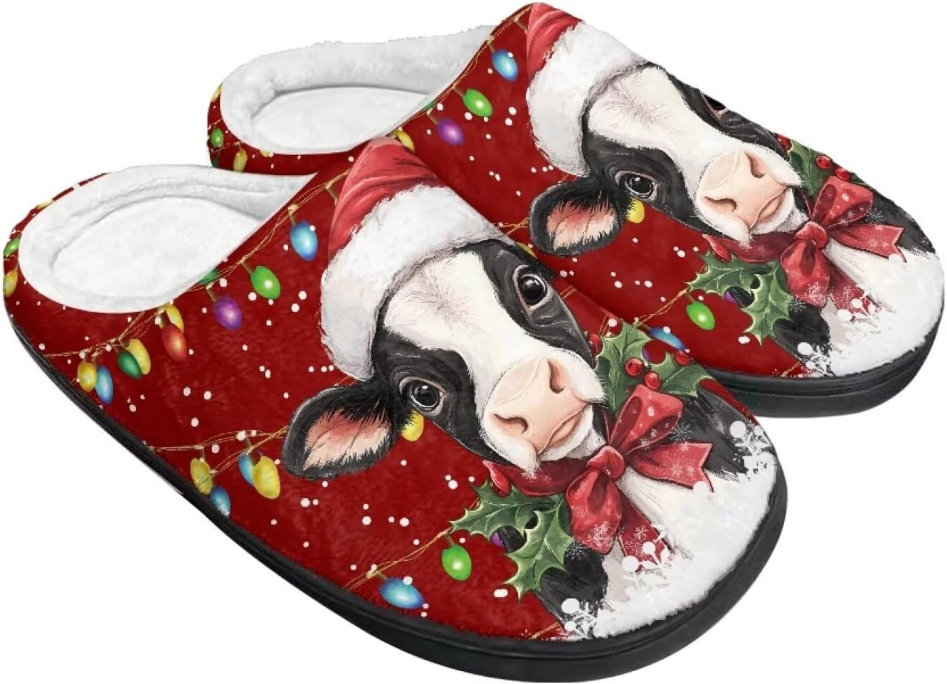 Праздничные рождественские тапочки для дома, утепленные и мягкие, зимние домашние тапочки для женщин и мужчин Buxolandt, Christmas Cow Print
Праздничные рождественские тапочки для дома, утепленные и мягкие, зимние домашние тапочки для женщин и мужчин Buxolandt, Christmas Cow Print