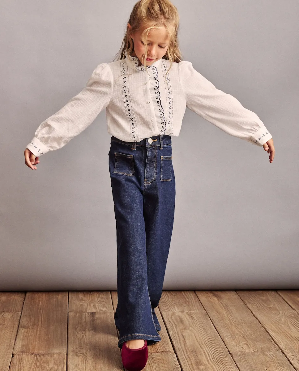 Блузка с длинным рукавом для девочки с вышивкой и клетчатым узором Coconut El Corte Inglés, белый
Блузка с длинным рукавом для девочки с вышивкой и клетчатым узором Coconut El Corte Inglés, белый