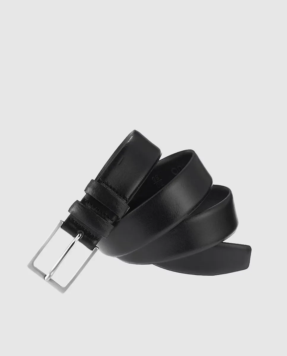 Мужской черный кожаный ремень Dustin, черный
Мужской черный кожаный ремень Dustin, черный