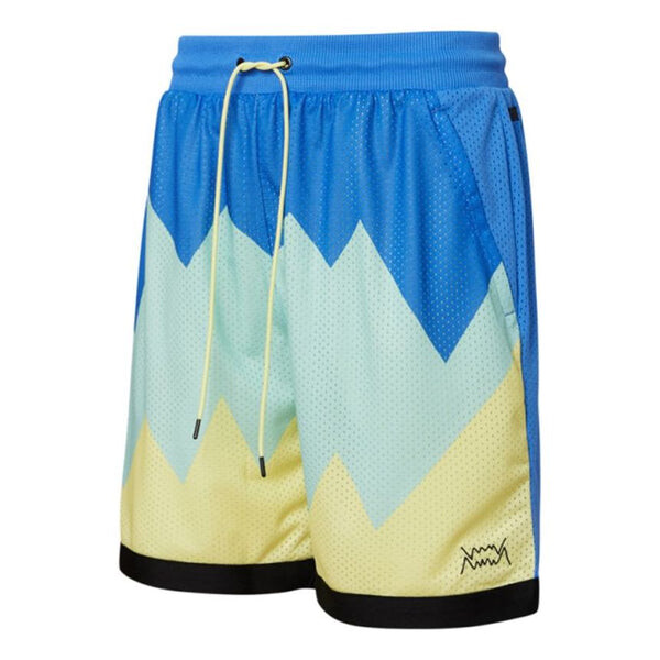 Шорты scholarship basketball shorts 'blu green yellow' Puma, синий 
Шорты scholarship basketball shorts 'blu green yellow' Puma, синий