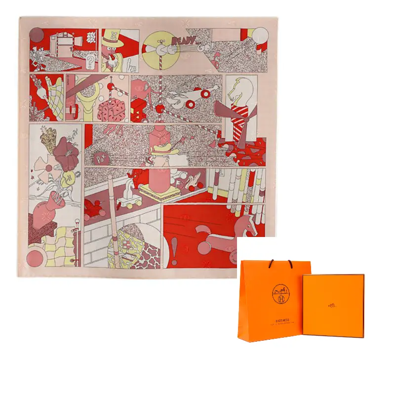 HERMES Шёлковый шарф, Pearl Shell Pink/Red
HERMES Шёлковый шарф, Pearl Shell Pink/Red