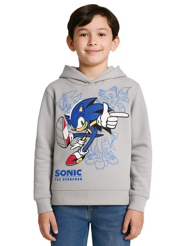 Толстовка Sonic The Hedgehog серого цвета Sonic
Толстовка Sonic The Hedgehog серого цвета Sonic