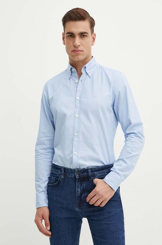 Хлопковая рубашка Boss Orange, синий
Хлопковая рубашка Boss Orange, синий
