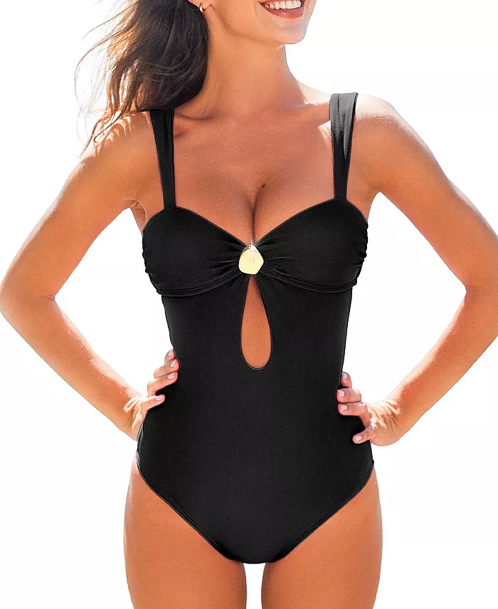 Женский шикарный цельнокроеный купальник с соблазнительными вырезами Cupshe, черный
Женский шикарный цельнокроеный купальник с соблазнительными вырезами Cupshe, черный