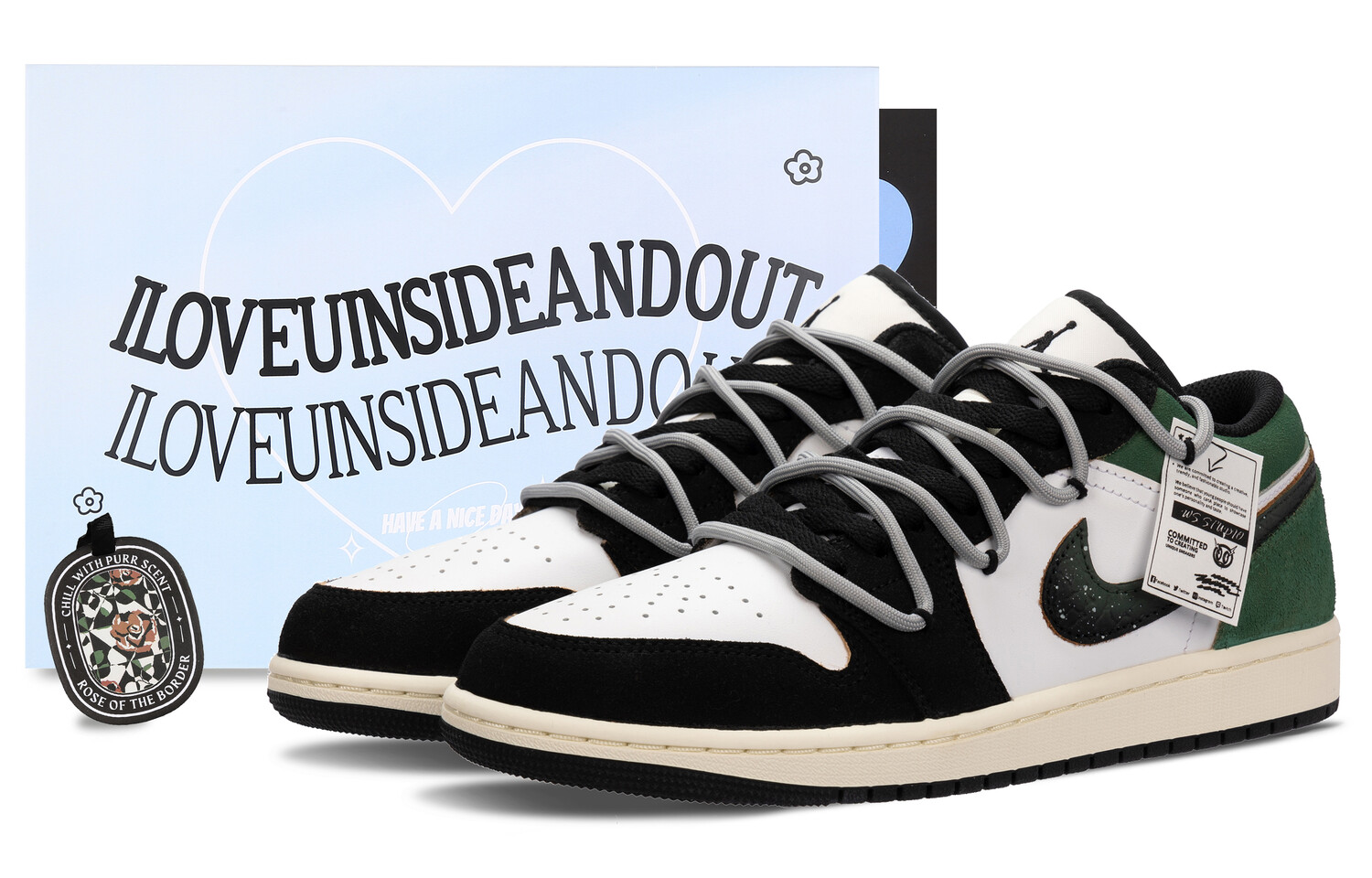 Кроссовки Air Jordan 1 Vintage Basketball Shoes Women's Low-top Black/white/green, цвет Jasper
Кроссовки Air Jordan 1 Vintage Basketball Shoes Women's Low-top Black/white/green, цвет Jasper