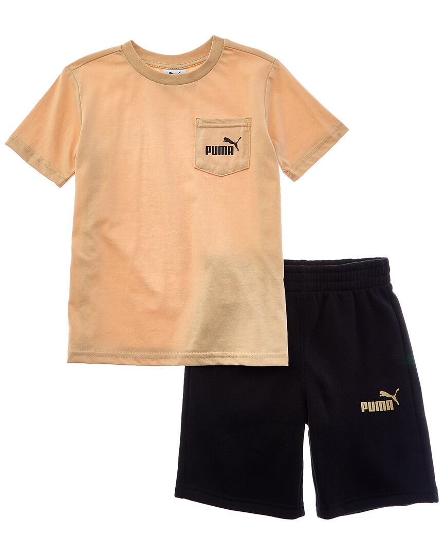 Комплект из 2 предметов: футболка из джерси и флисовые шорты PUMA Puma, коричневый
Комплект из 2 предметов: футболка из джерси и флисовые шорты PUMA Puma, коричневый