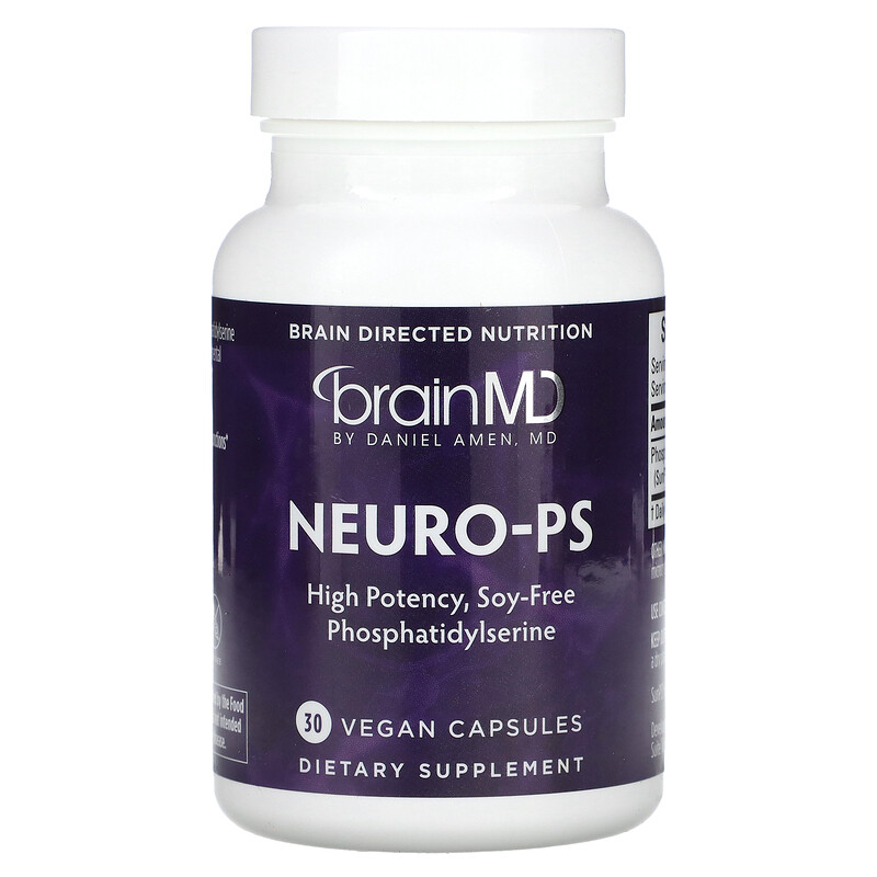 BrainMD, Neuro-PS, 150 мг, 30 веганских капсул
BrainMD, Neuro-PS, 150 мг, 30 веганских капсул