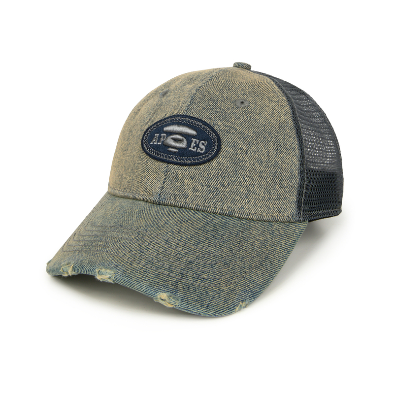 Aape Изношенная джинсовая кепка, Blue BLL 
Aape Изношенная джинсовая кепка, Blue BLL