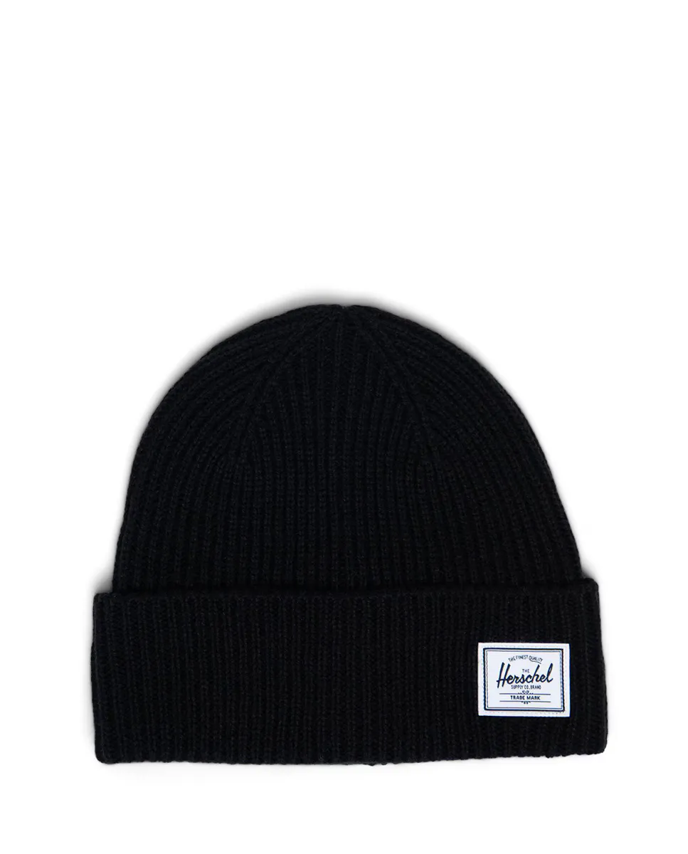 Черная вязаная шапка унисекс Herschel, черный
Черная вязаная шапка унисекс Herschel, черный