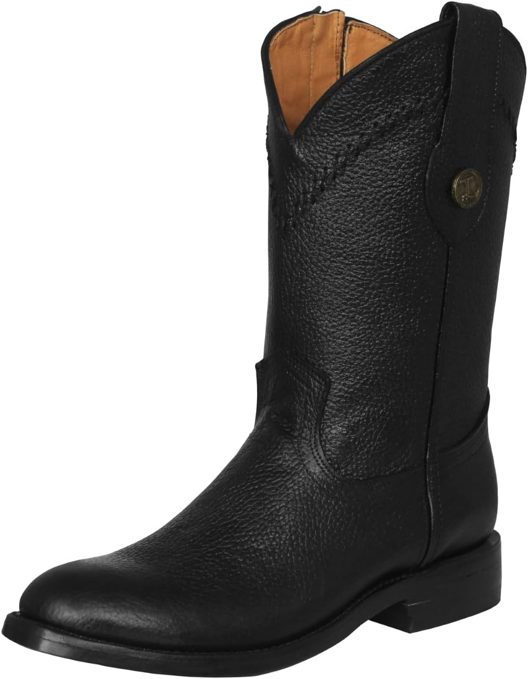 Мужские черные вестерн-сапоги ковбойские из кожи с молнией и носком Roper Texas Legacy
Мужские черные вестерн-сапоги ковбойские из кожи с молнией и носком Roper Texas Legacy