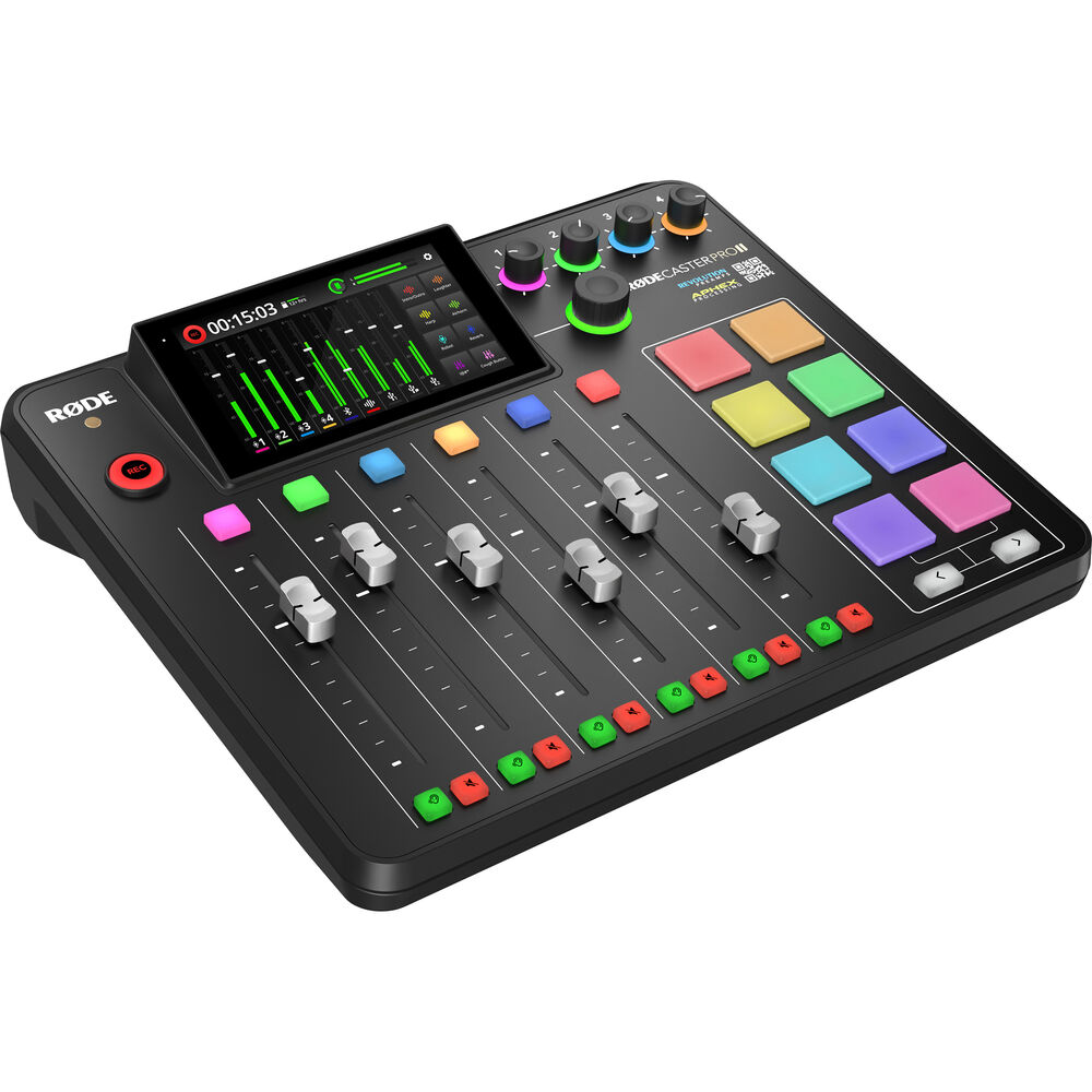 Интегрированная аудиостудия RODE RODECaster Pro II (черная)
Интегрированная аудиостудия RODE RODECaster Pro II (черная)