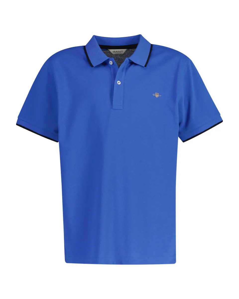 Рубашка поло пике с короткими рукавами Gant, синий
Рубашка поло пике с короткими рукавами Gant, синий