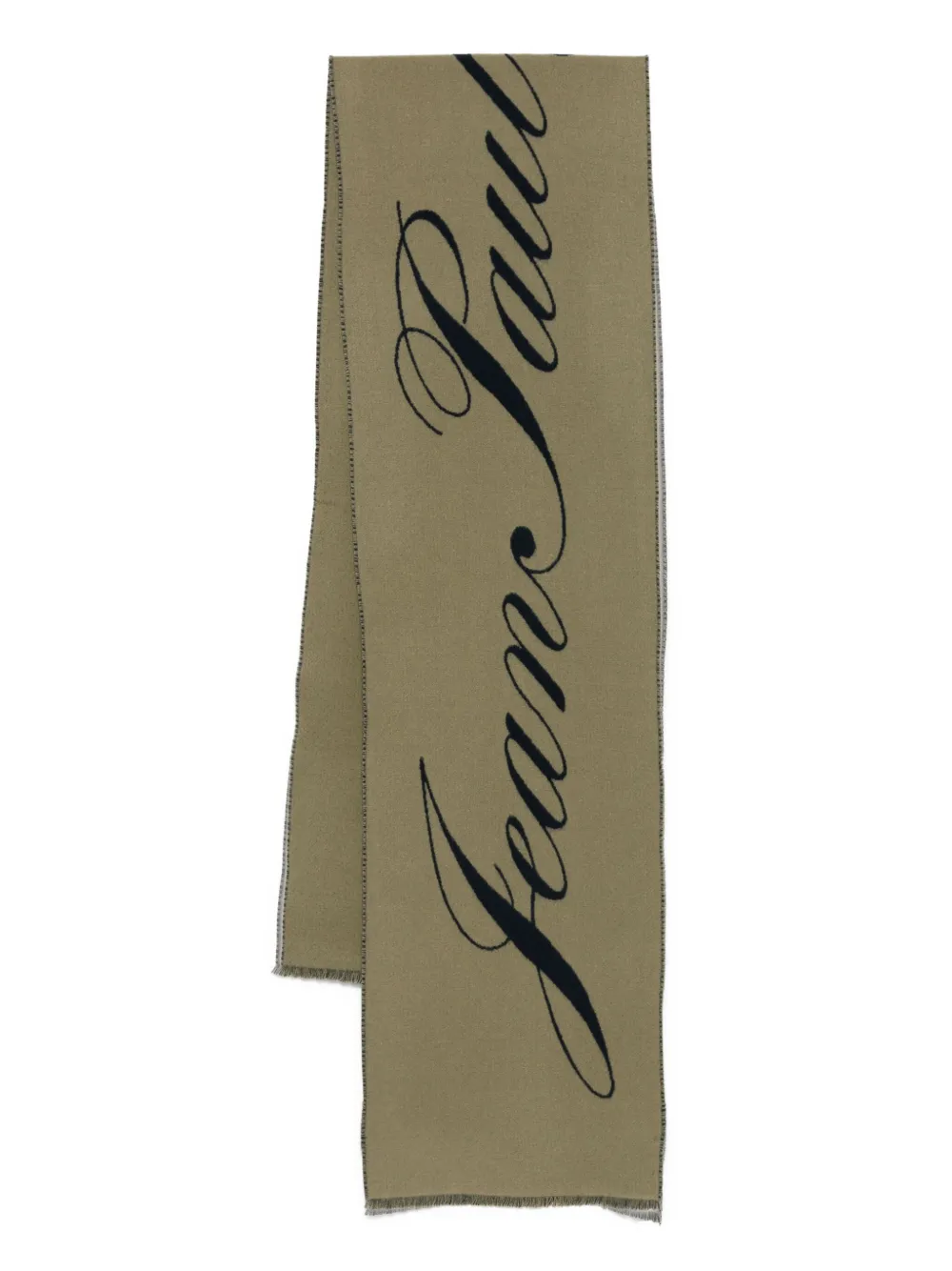 Шерстяной шарф с логотипом Jean Paul Gaultier, зеленый
Шерстяной шарф с логотипом Jean Paul Gaultier, зеленый