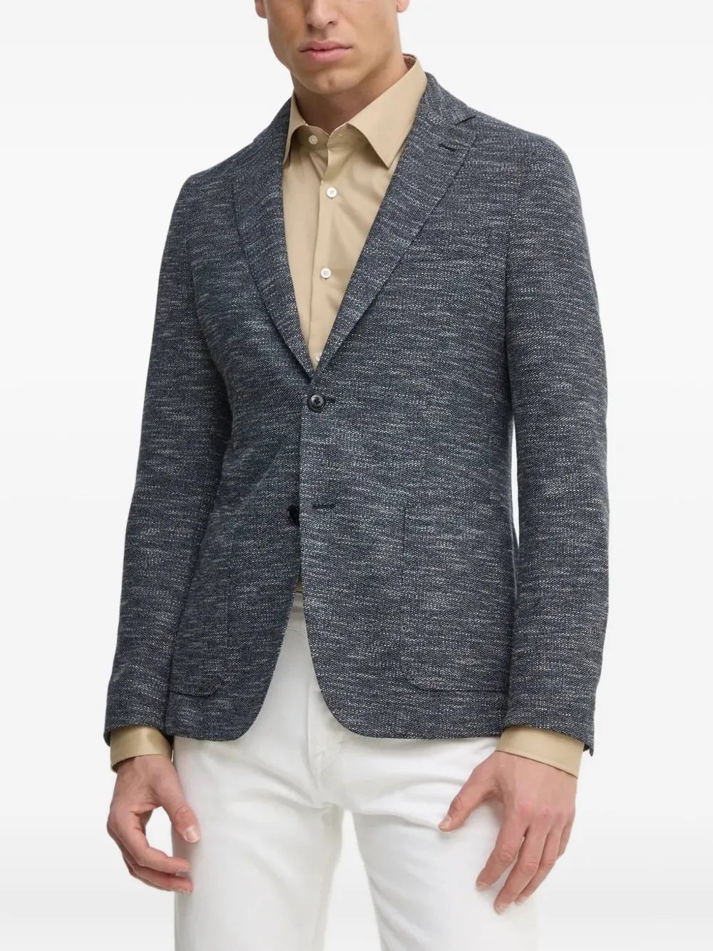 Однобортный пиджак со съемным капюшоном BOSS, синий
Однобортный пиджак со съемным капюшоном BOSS, синий