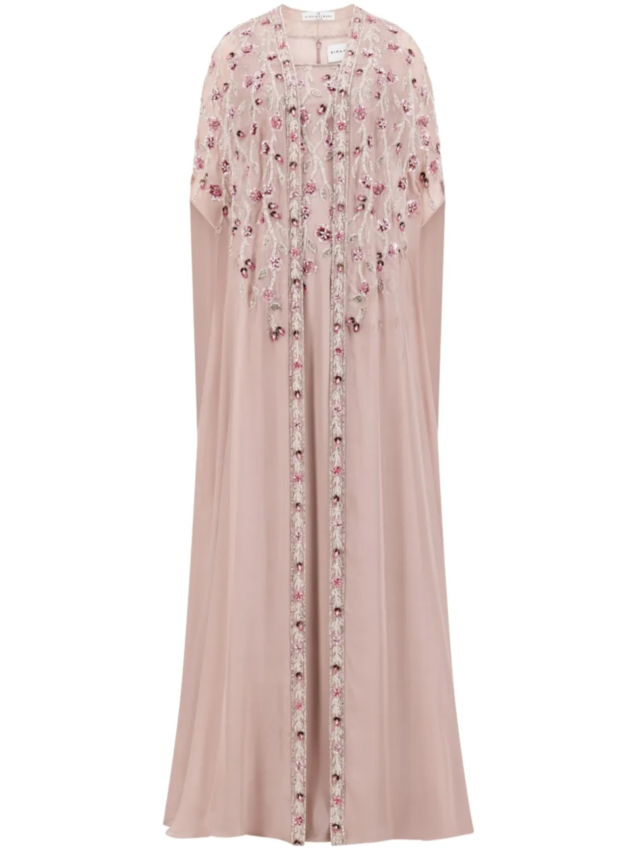 Dina Melwani вечернее платье с вышивкой, розовый
Dina Melwani вечернее платье с вышивкой, розовый