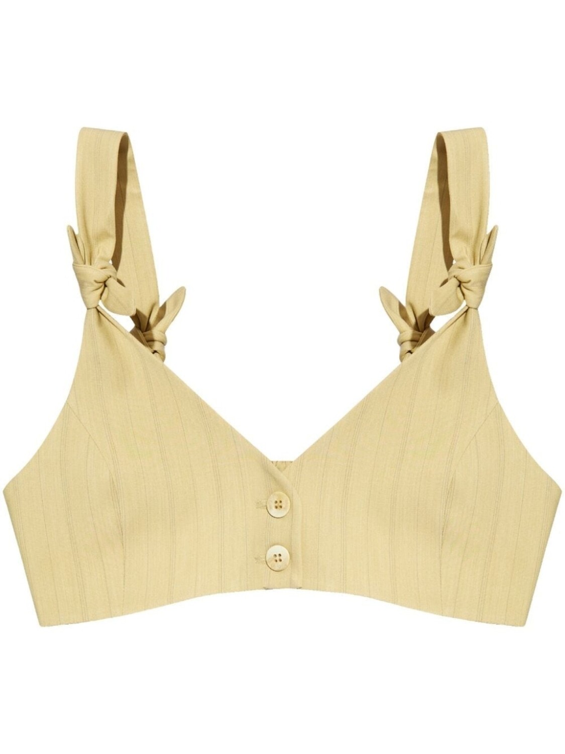 GANNI укороченный топ с узлом, нейтральный цвет
GANNI укороченный топ с узлом, нейтральный цвет