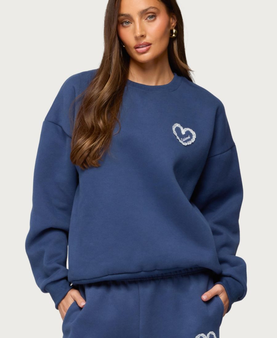 Женская толстовка оверсайз Love Edikted, Navy
Женская толстовка оверсайз Love Edikted, Navy