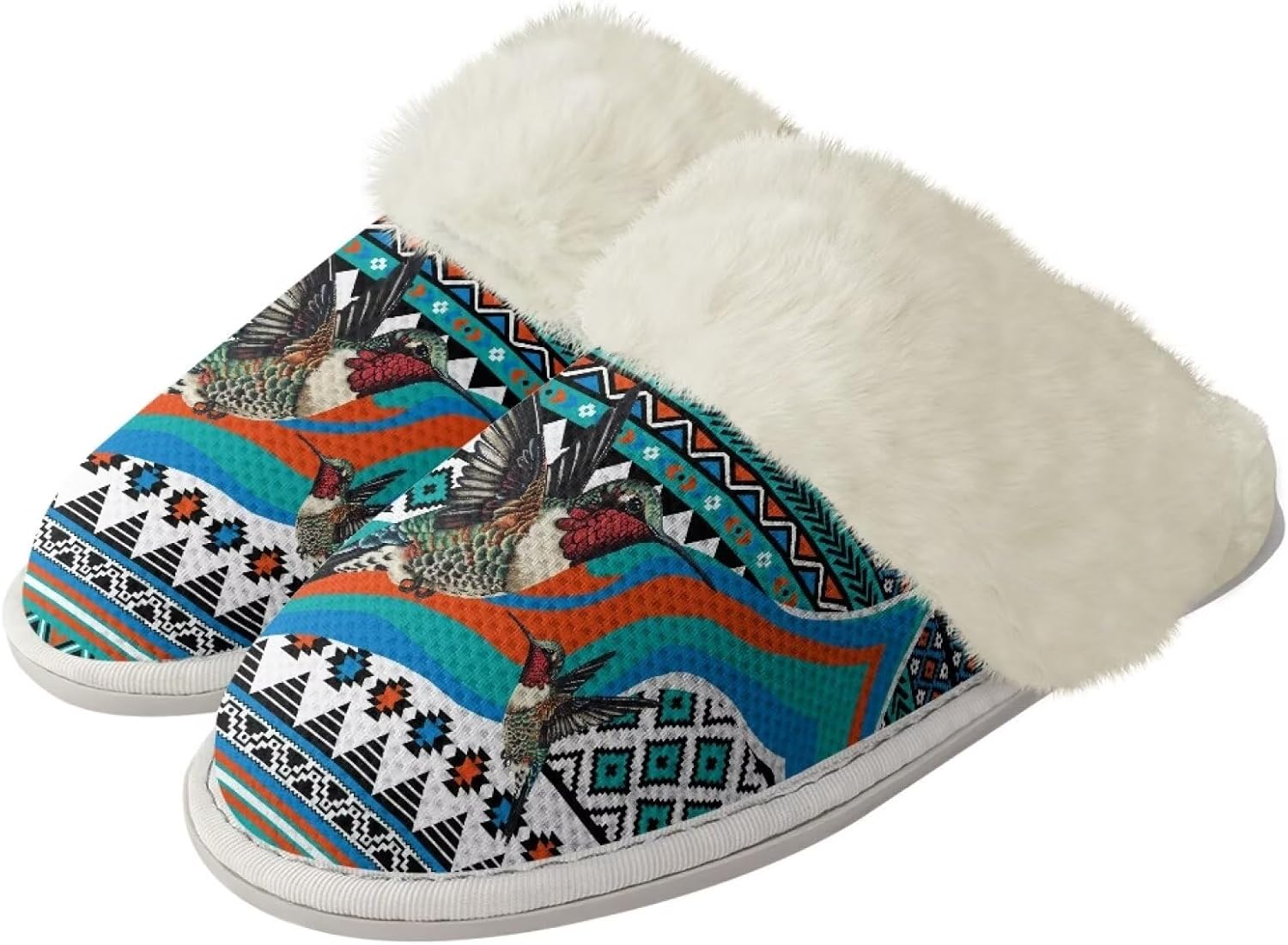 Тапочки Watdotory для женщин и мужчин, удобные, легкие, зимние, теплые домашние тапочки унисекс, с нескользящей плюшевой подошвой, для ванной, отеля и дома, с резиновой подошвой, Aztec Western Hummingbird
Тапочки Watdotory для женщин и мужчин, удобные, легкие, зимние, теплые домашние тапочки унисекс, с нескользящей плюшевой подошвой, для ванной, отеля и дома, с резиновой подошвой, Aztec Western Hummingbird
