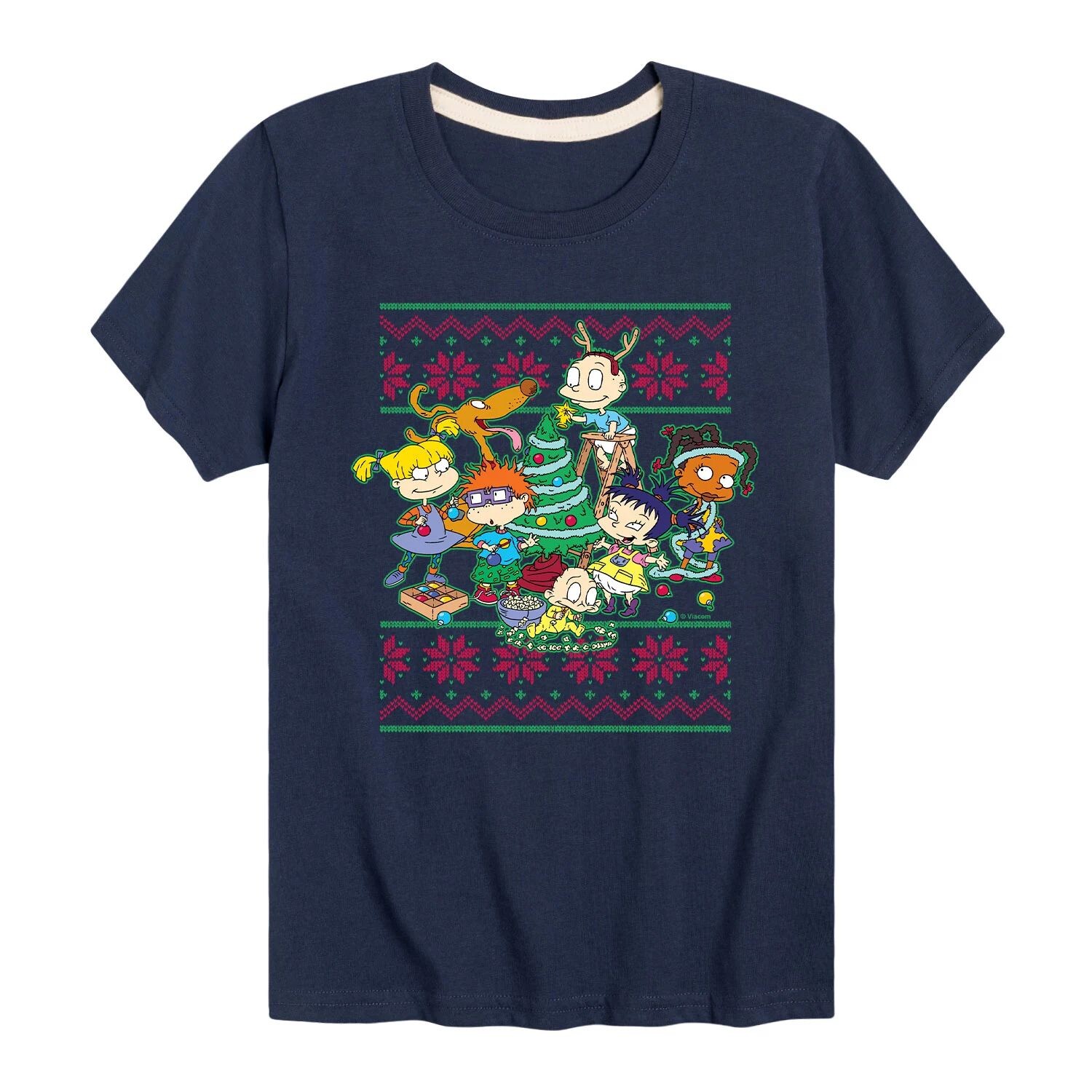 Рождественский свитер Rugrats для мальчиков 8–20 лет, футболка с рисунком Licensed Character, синий
Рождественский свитер Rugrats для мальчиков 8–20 лет, футболка с рисунком Licensed Character, синий