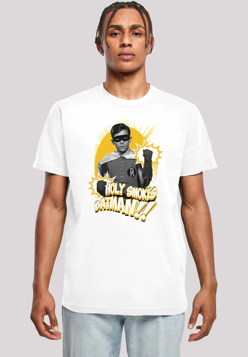 Футболка F4NT4STIC "DC Comics Batman TV Series Robin Holy Smokes", мужская, премиум-мерч, стандартного кроя, базовая, с принтом, белый
Футболка F4NT4STIC "DC Comics Batman TV Series Robin Holy Smokes", мужская, премиум-мерч, стандартного кроя, базовая, с принтом, белый