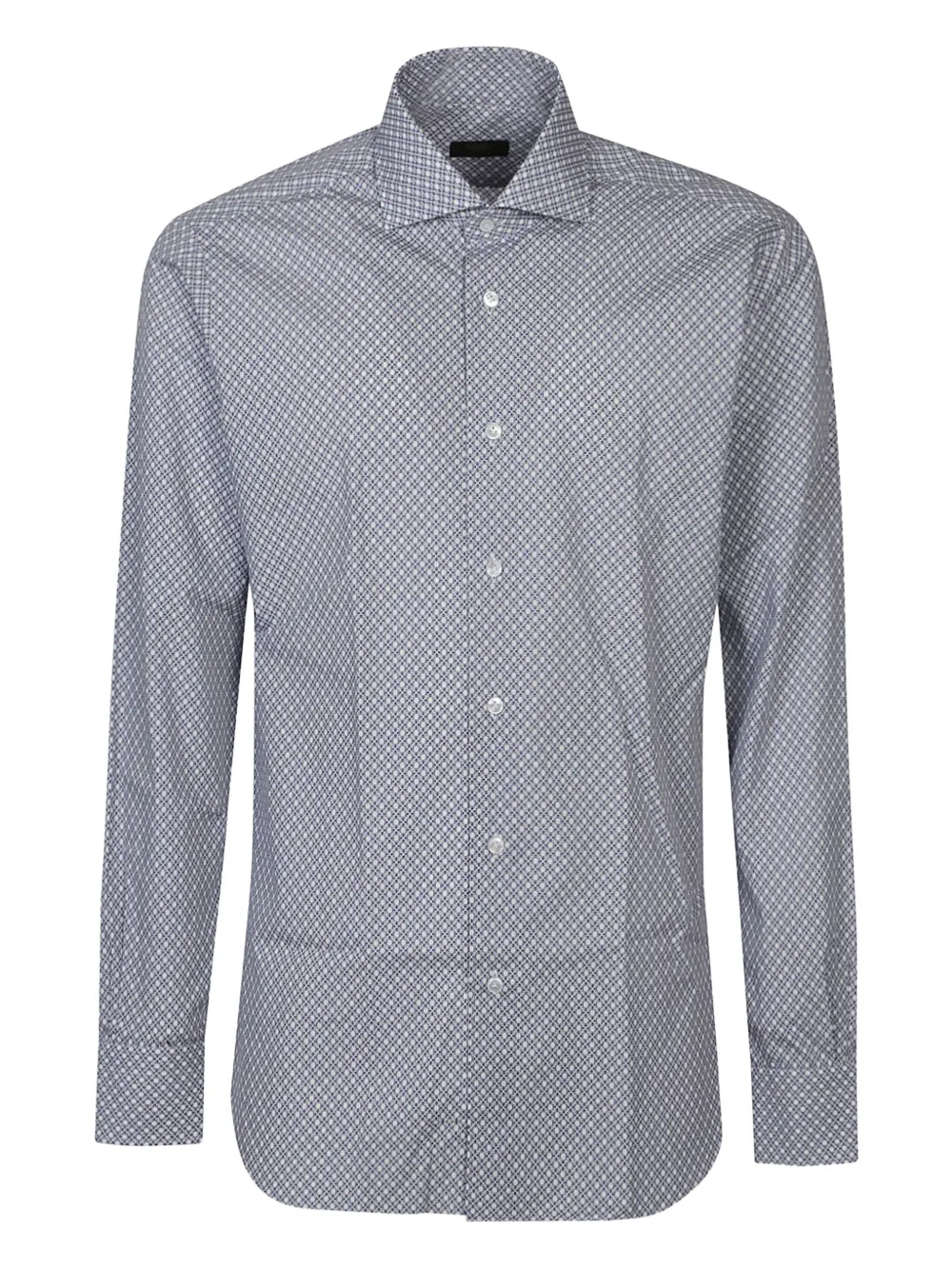 Хлопковая рубашка с геометрическим принтом Barba, синий
Хлопковая рубашка с геометрическим принтом Barba, синий