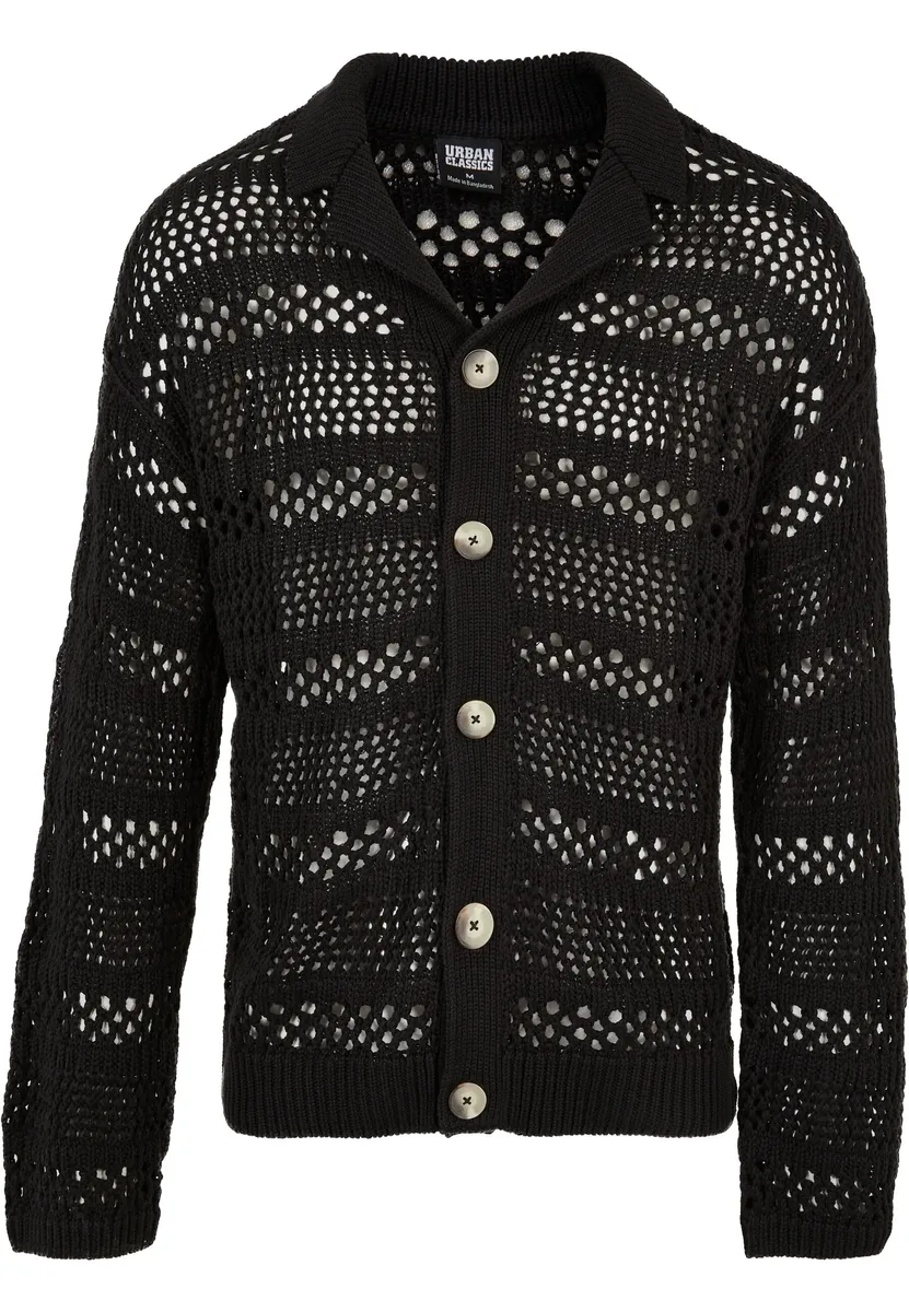 URBAN CLASSICS Вязаная флисовая куртка " Urban Classics Men's Crocheted Cardigan" (1 шт.), без капюшона, черный
URBAN CLASSICS Вязаная флисовая куртка " Urban Classics Men's Crocheted Cardigan" (1 шт.), без капюшона, черный