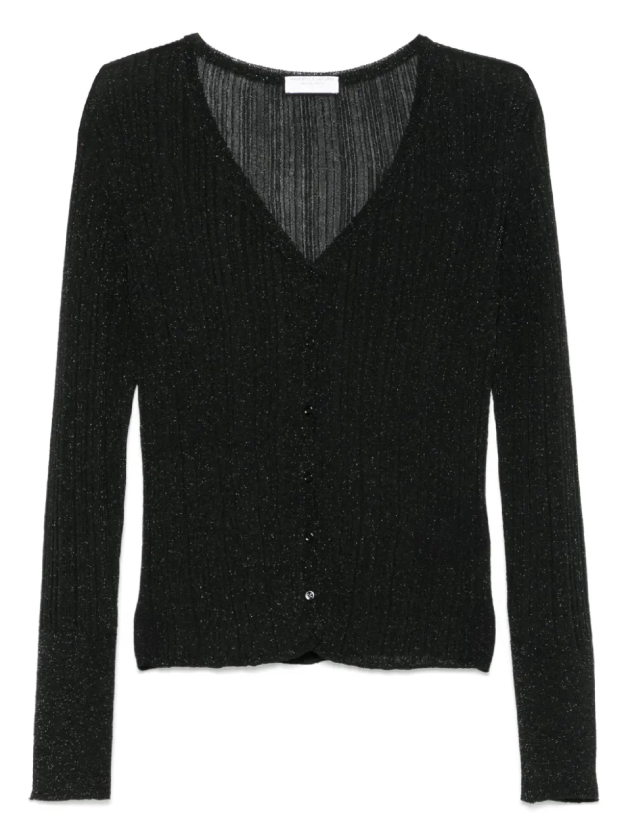 Кардиган в рубчик Majestic Filatures, черный
Кардиган в рубчик Majestic Filatures, черный