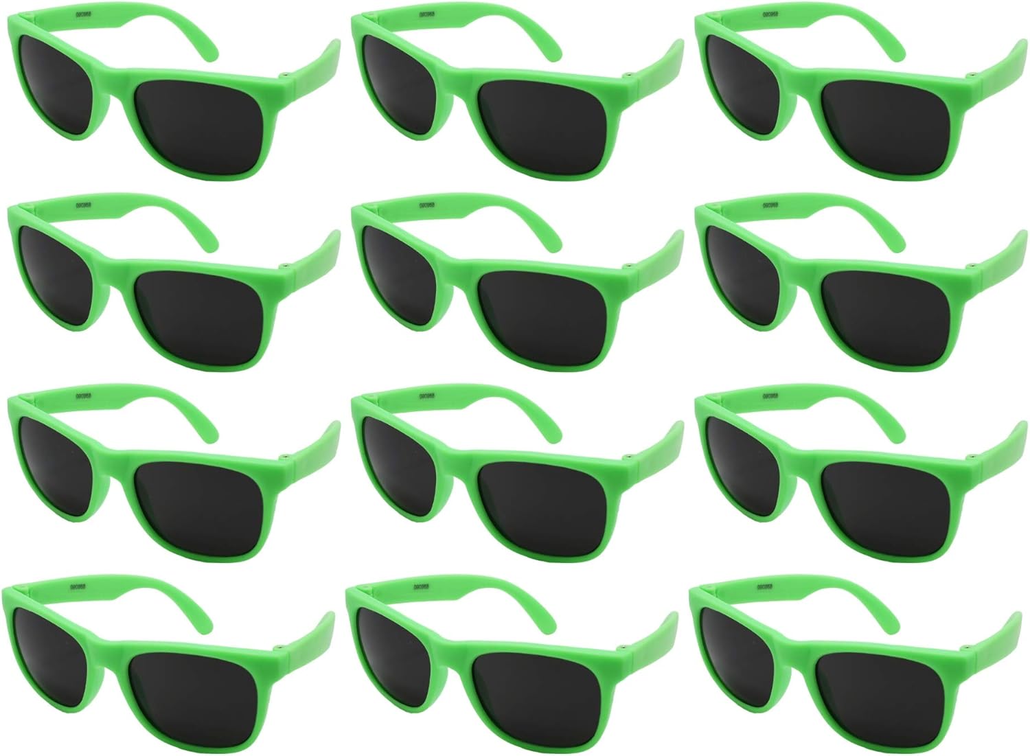 EDGEIWEAR, набор из 12 неоновых солнцезащитных очков в стиле 80-х для вечеринок, размеры для взрослых и детей, сертифицированы по стандарту CPSIA, не содержат свинца (Pb), Green Frame / Green Temple
EDGEIWEAR, набор из 12 неоновых солнцезащитных очков в стиле 80-х для вечеринок, размеры для взрослых и детей, сертифицированы по стандарту CPSIA, не содержат свинца (Pb), Green Frame / Green Temple