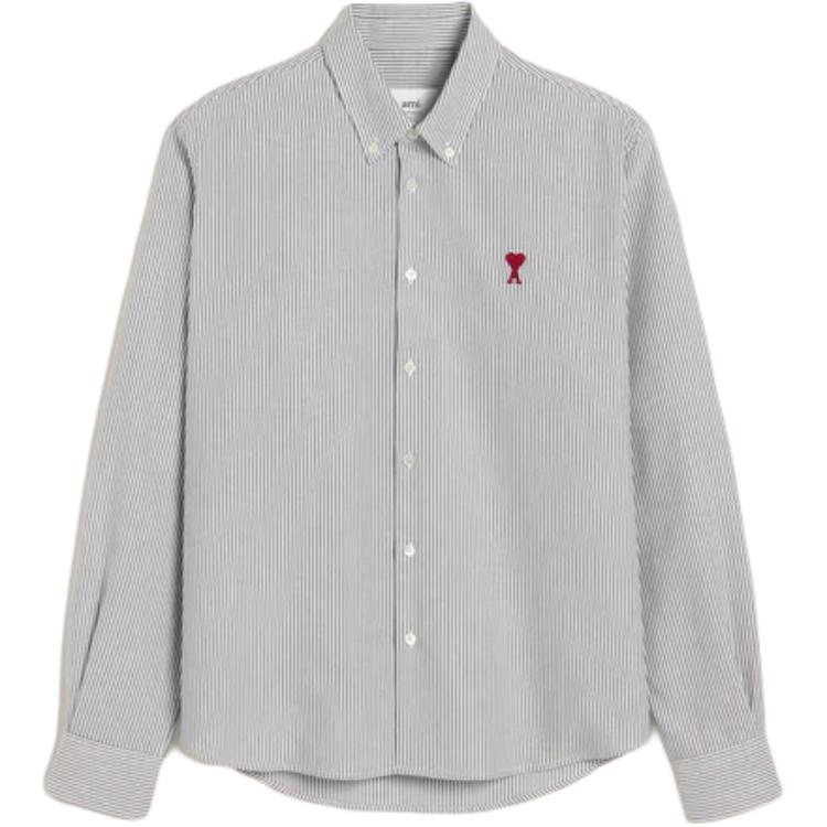 Рубашка Ami Paris Ami De Coeur с вышитым логотипом в полоску AMIPARIS, черный
Рубашка Ami Paris Ami De Coeur с вышитым логотипом в полоску AMIPARIS, черный