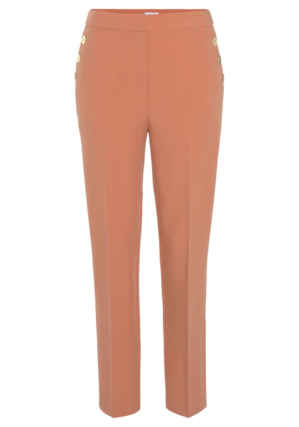 Брюки узкого кроя со складками Lascana, персик
Брюки узкого кроя со складками Lascana, персик