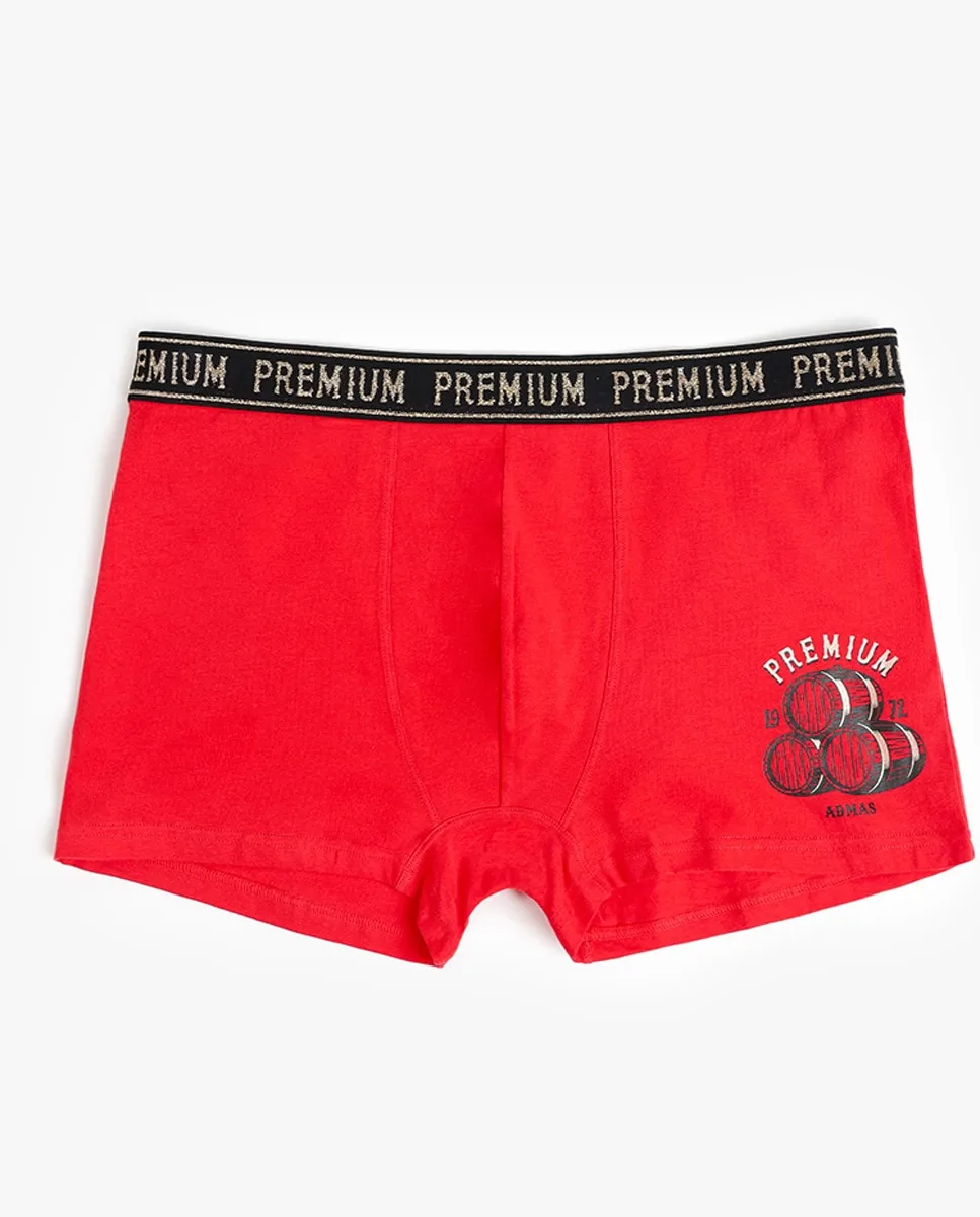 Мужские хлопковые боксеры Admas, красный
Мужские хлопковые боксеры Admas, красный