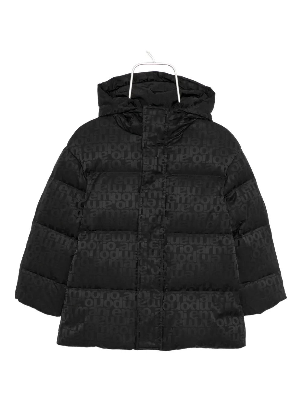 Куртка с логотипом ASV Emporio Armani Kids, черный 
Куртка с логотипом ASV Emporio Armani Kids, черный