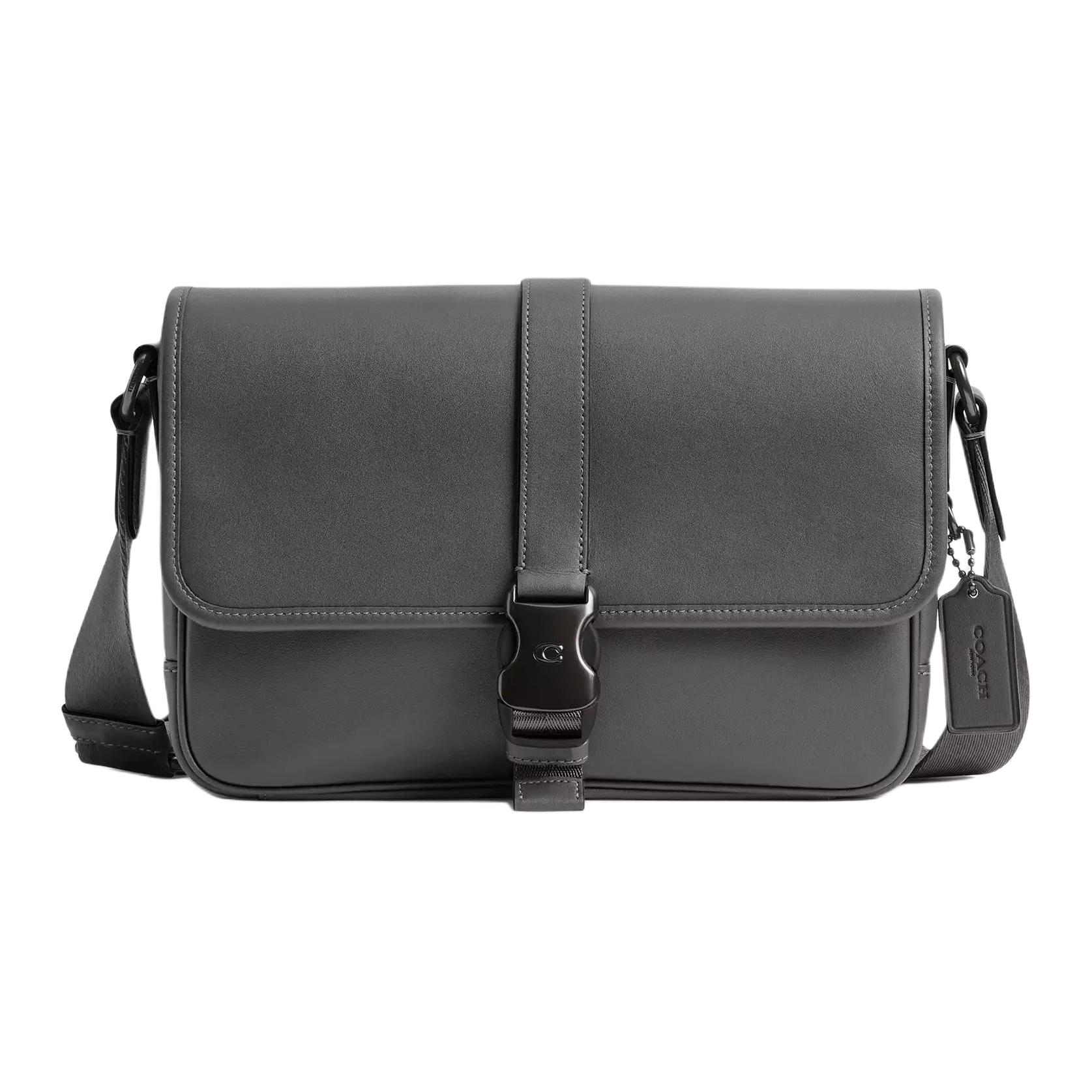 COACH Кожаный гладкий посыльный мешок через плечо мужской угольный
COACH Кожаный гладкий посыльный мешок через плечо мужской угольный