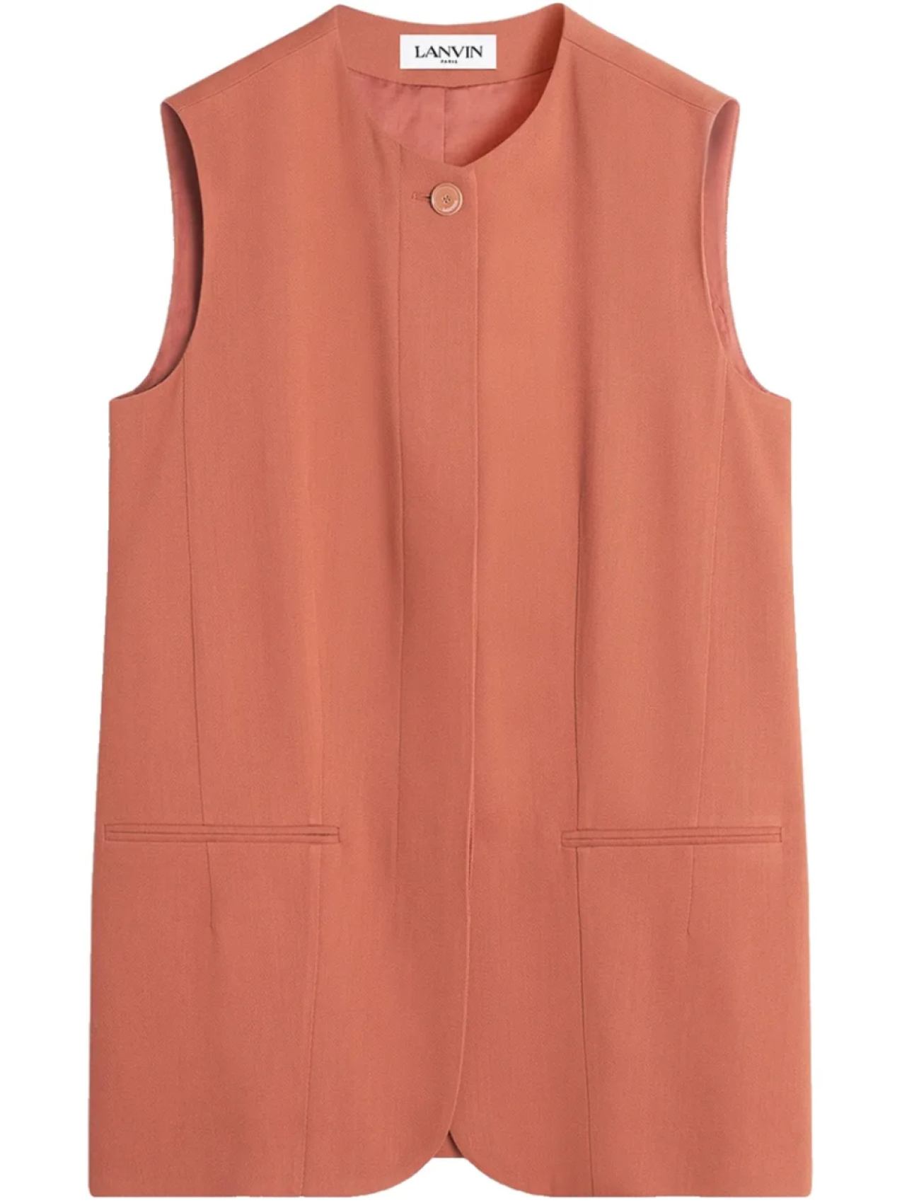 Lanvin жилет с круглым вырезом, оранжевый
Lanvin жилет с круглым вырезом, оранжевый