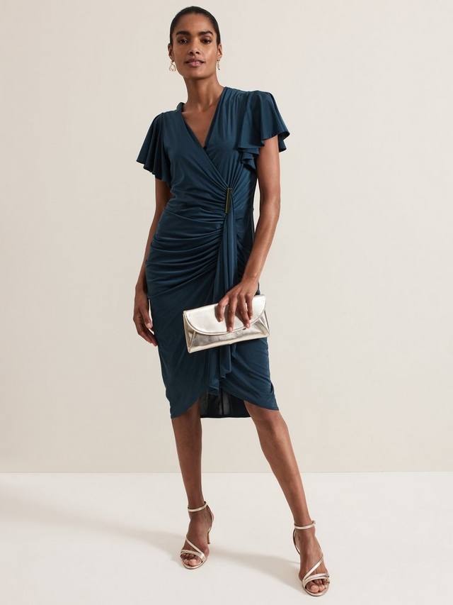 Облегающее платье donna с рюшами Phase Eight, темно-зеленый
Облегающее платье donna с рюшами Phase Eight, темно-зеленый